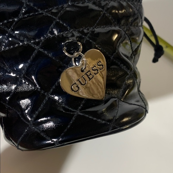 GUESS Black Quilted Cosmetic Bag - Picture 7 of 8